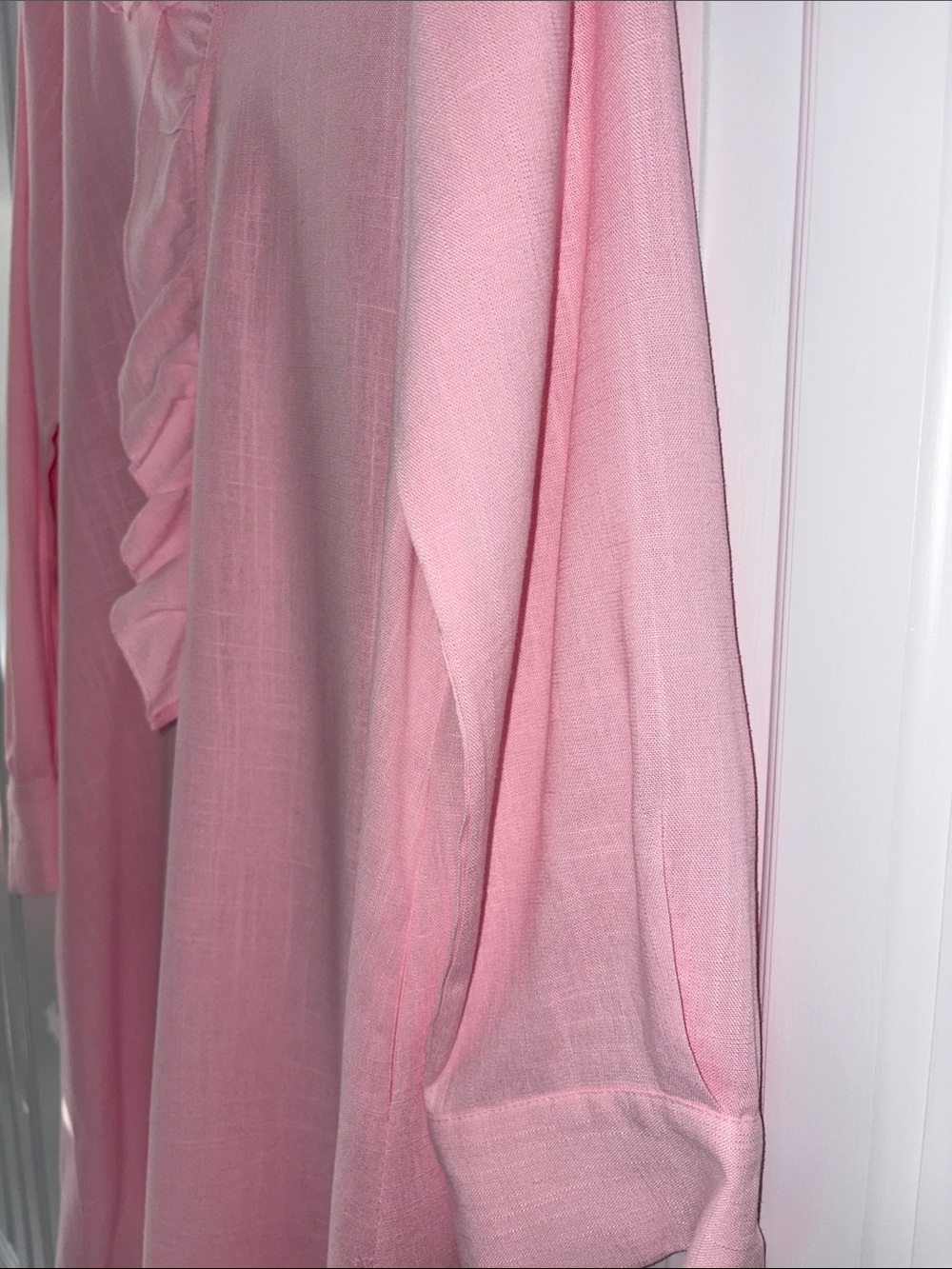 Light Pink Ruffle Neck Tunic - Picture 7 of 9
